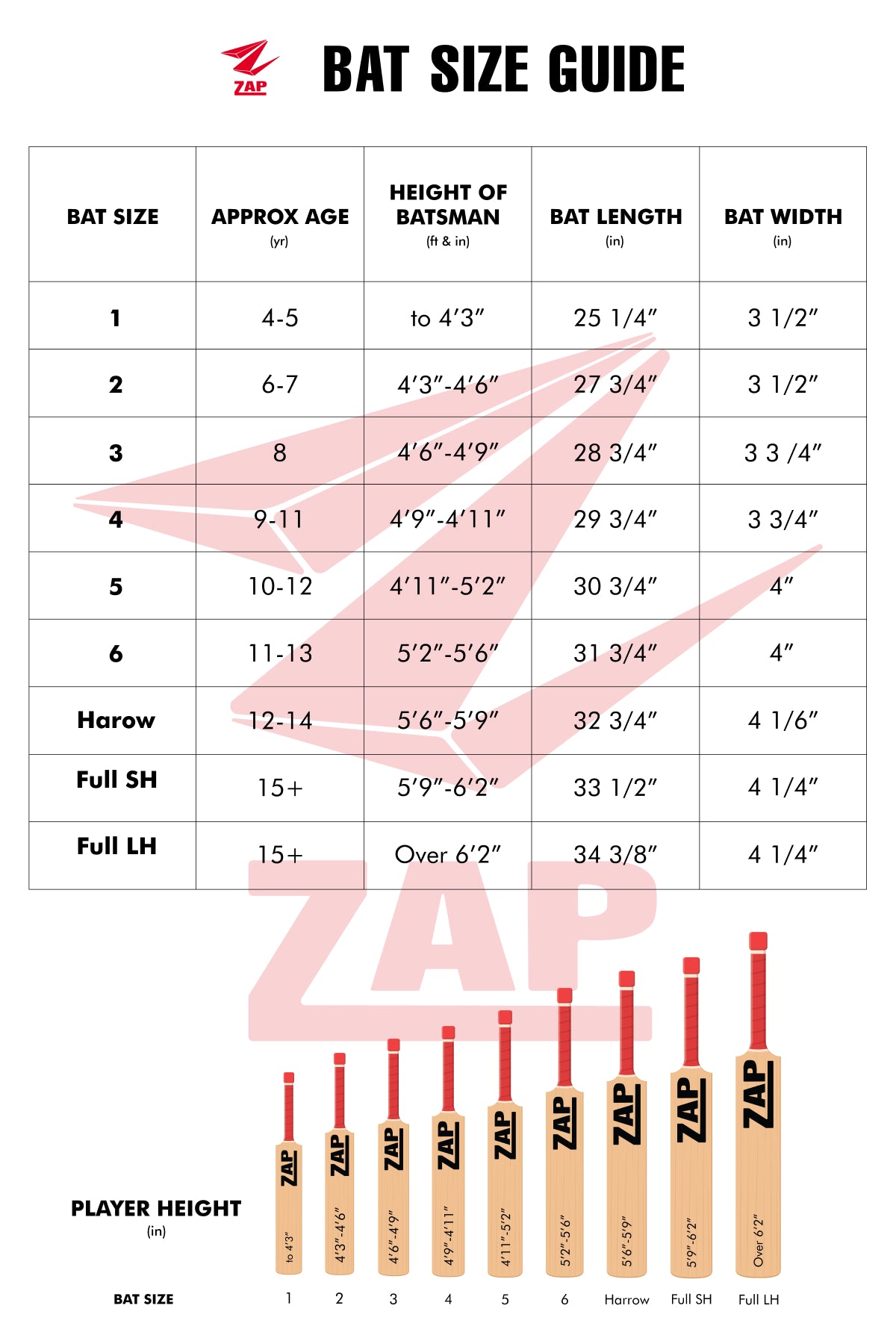 ZAP Alpha Kashmir Willow Cricket Bat - V2 Edition